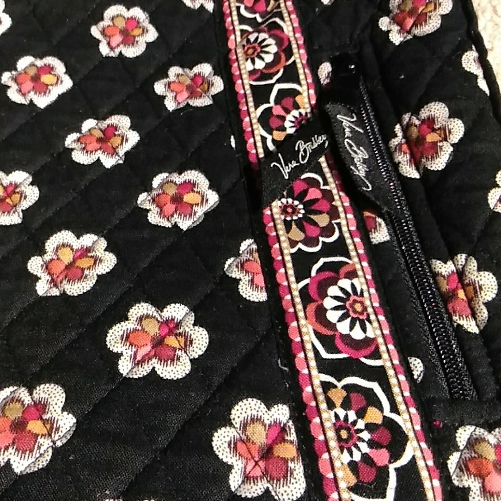 Vera Bradley Black White Red Khaki &Yellow Purse - Picture 8 of 8